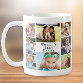 Mug Collage photo du meilleur oncle du monde
