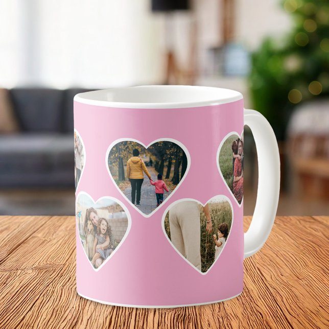 Mug Collage photo forme coeur (Créateur téléchargé)