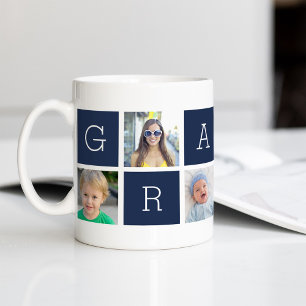 Mug Collage photo grand-père Grampa personnalisé