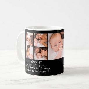 Mug Collage photo personnalisable de la première mère