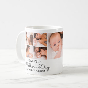 Mug Collage photo personnalisable de la première mère
