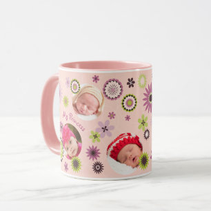 Mug Collage photo personnalisé de la petite fille d'an