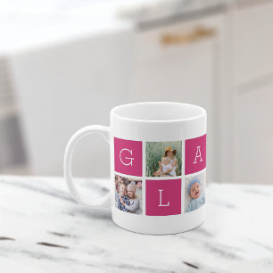 Mug Collage photo personnalisé "Glamma" Grand-mère