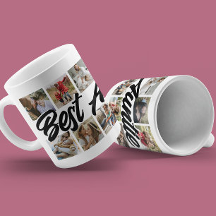 Mug Collage photo simple de la meilleure fille jamais