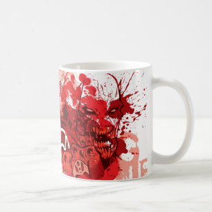 Mug Collage rouge de corps de lanterne