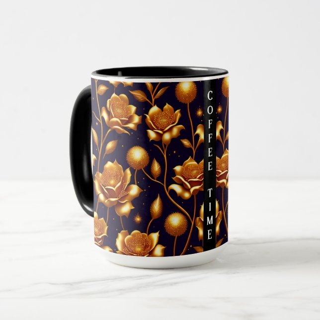 Mug Collection Boho Gold Rose de luxe (Devant gauche)