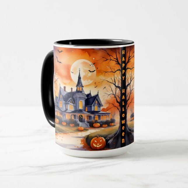 Mug Collection d'automne Citrouille tendance d'Hallowe (Devant gauche)