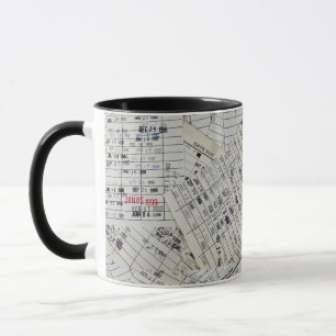 Mug Collection de cartes de bibliothèque ancienne