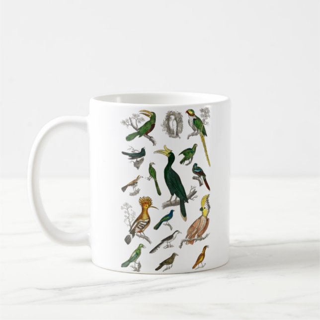 Mug Collection de divers oiseaux  (Gauche)