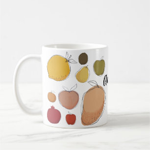 Mug Collection de fruits d'art mignonette (PERSONNALIS