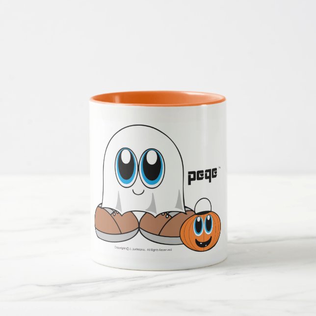 Mug Collection de PEQE Halloween - fantôme (Centre)