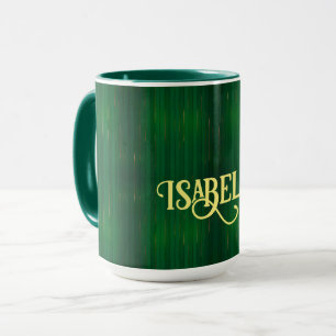 Mug Collection de Texture Vert Or tendance de luxe