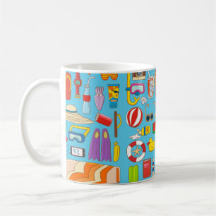 Mug Collection d'objets d'été pour l'été à