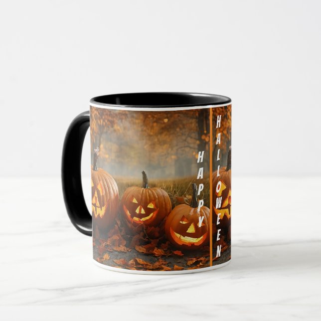 Mug Collection famille Citrouille éffrayante (Devant gauche)