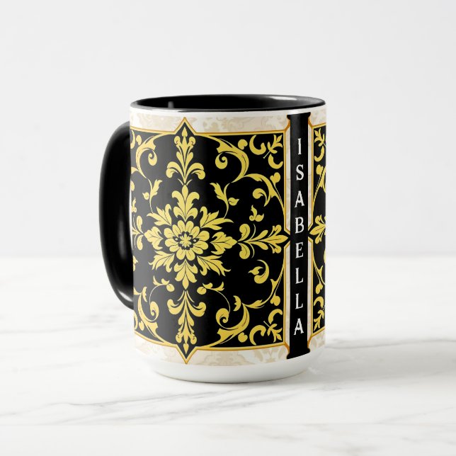 Mug Collection Florale Luxe Moderne (Devant gauche)