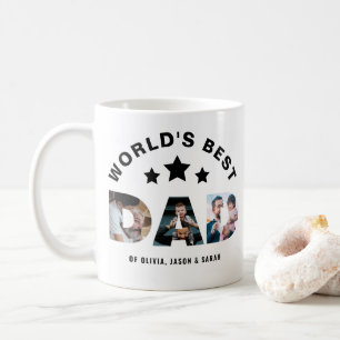 Mug Collection photo du meilleur papa Star 3 du monde 