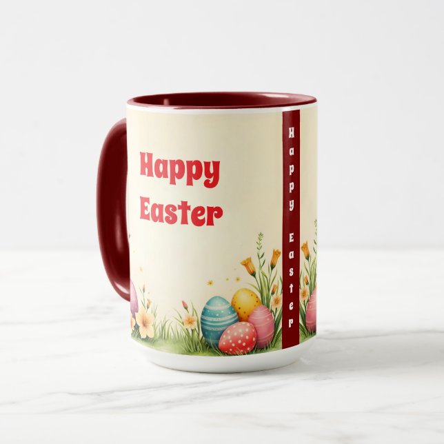 Mug Collection populaire de petit lapin de Pâques (Devant gauche)