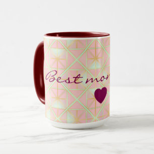 Mug Collection Tendance Luxe Rose Pâle Menthe Or
