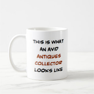 Mug collectionneur d'antiquités, avide