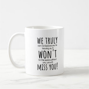 Mug collègue qui part pour les femmes, collègue qui 