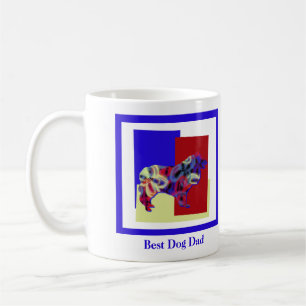 Mug Collie Rough Cute Dog Silhouette TRBY Fête des Pèr