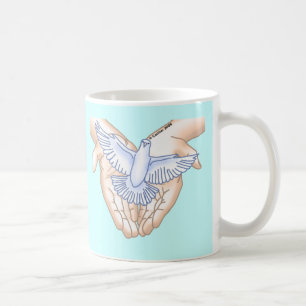 Mug Colombe aux mains chrétiennes