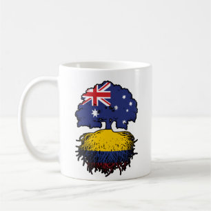 Mug Colombie Colombie Australie Australie racine d'arb