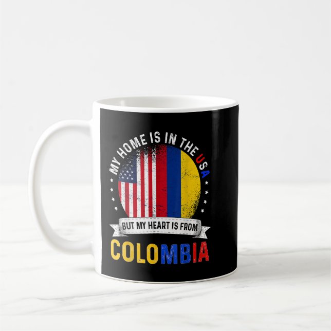 Mug Colombien American Patriot Heart vient de Colombie (Gauche)