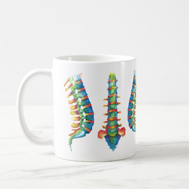 Mug Colonne Vertébrale Aquarelles (Gauche)