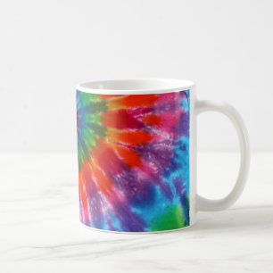 Mug Colorant de la cravate 60s de paix de hippie rétro