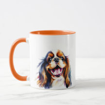 Coloré et mignon Cavalier King Charles Spaniel