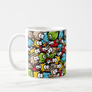 Mug Coloré Funny mignon Cartoon Oiseaux