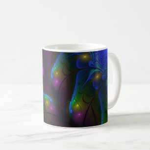 Mug Coloré Lumineux Abstrait moderne Trippy Fractal