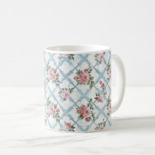 Mug Coloré Retro Cute Vintage Élégant Fleur Chic