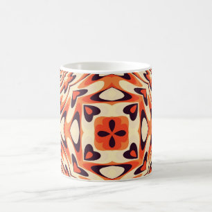 Mug Coloré Retro Floral Motif sans couture
