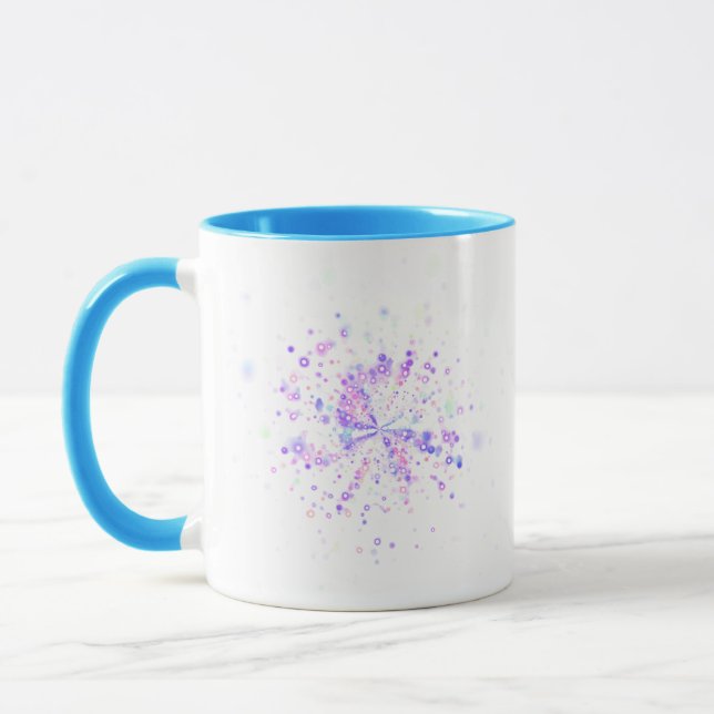 Mug Colorful Abstract Neon Splash (Gauche)