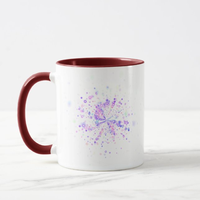 Mug Colorful Abstract Neon Splash (Gauche)