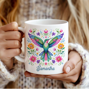 Mug Colorié Flok Art Colibri