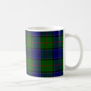 Mug Colquhoun tartan bleu vert plaid