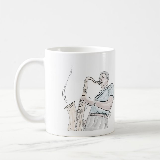 Mug Coltrane - Jazz Saxofonist (Gauche)