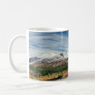 Mug Columbia Icefield panorama with snow covered mount