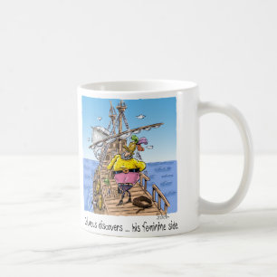 Mug "Columbus découvre ... son côté féminin"