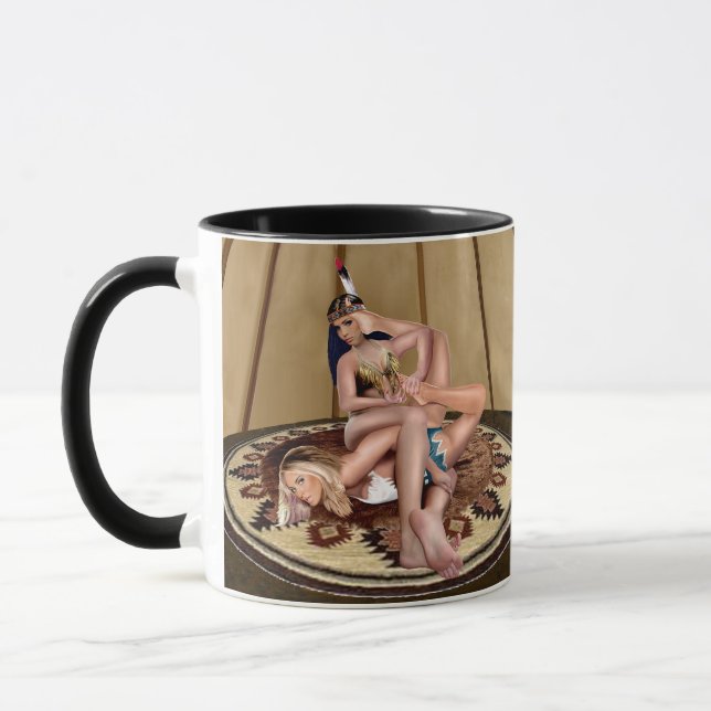 MUG COMBAT DANS UN TEEPEE (Gauche)