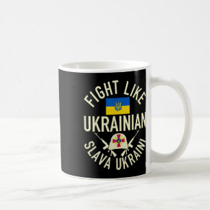 Mug Combattre comme Ukrainien Soutenir l'Ukraine Je su