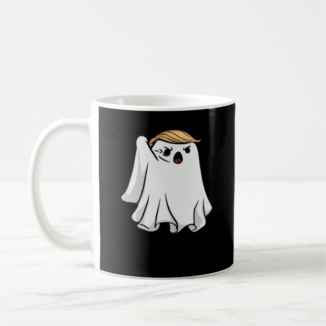 Mug Combattre Funny Halloween Trumpkin (Gauche)