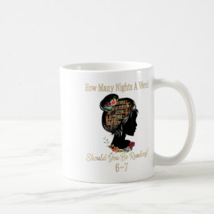 Mug Combien de nuits de lecture 67 Meme drôle Six Sept