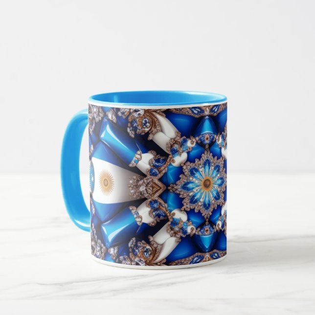 Mug combo aux couleurs argentines (Devant gauche)
