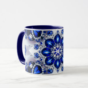 Mug combo aux couleurs bleu blanc