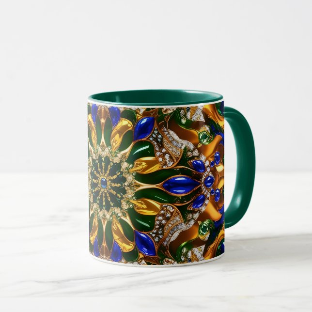 Mug combo aux couleurs brésiliennes (Devant droit)