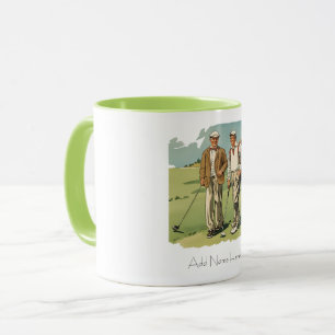 Mug Combo de Golfer Vintage personnalisé